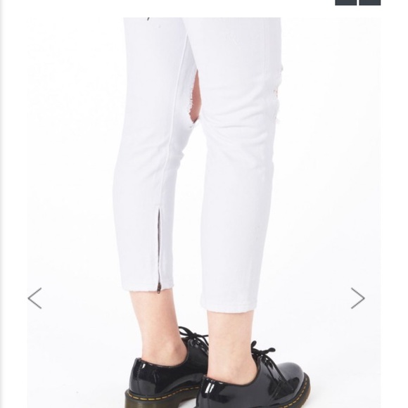 One x One Teaspoon Freebird White Beauty Jeans - Picture 3 of 6